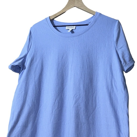 Jessica Simpson Blue T-Shirt Dress, Size XL - Picture 4 of 10